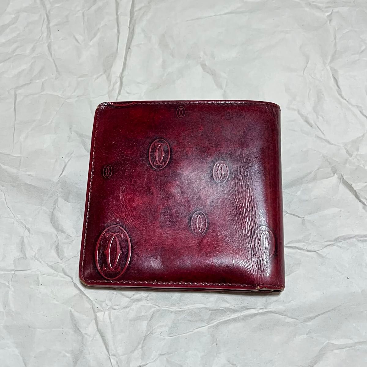 【卡地亚 / Cartier】生日快乐珐琅双折钱包 必备系列 波尔多色
