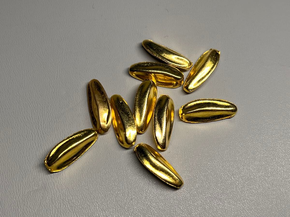 10粒　金瓜子　开运之用　总重量：27克
