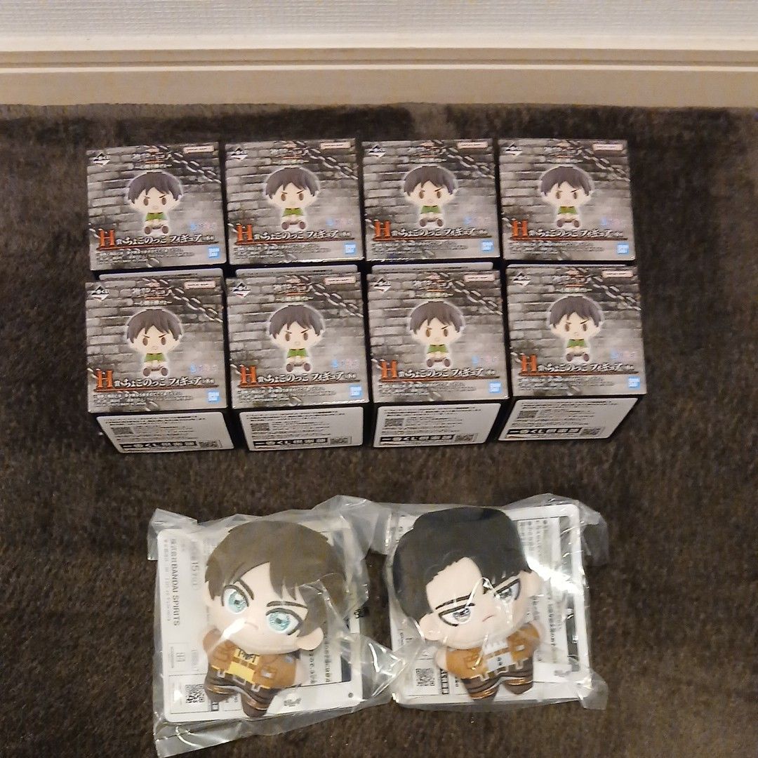 进击的巨人一番赏 Choco Noko手办 8个全套 Plus Lailiz吉祥物 2个 共10件套装
