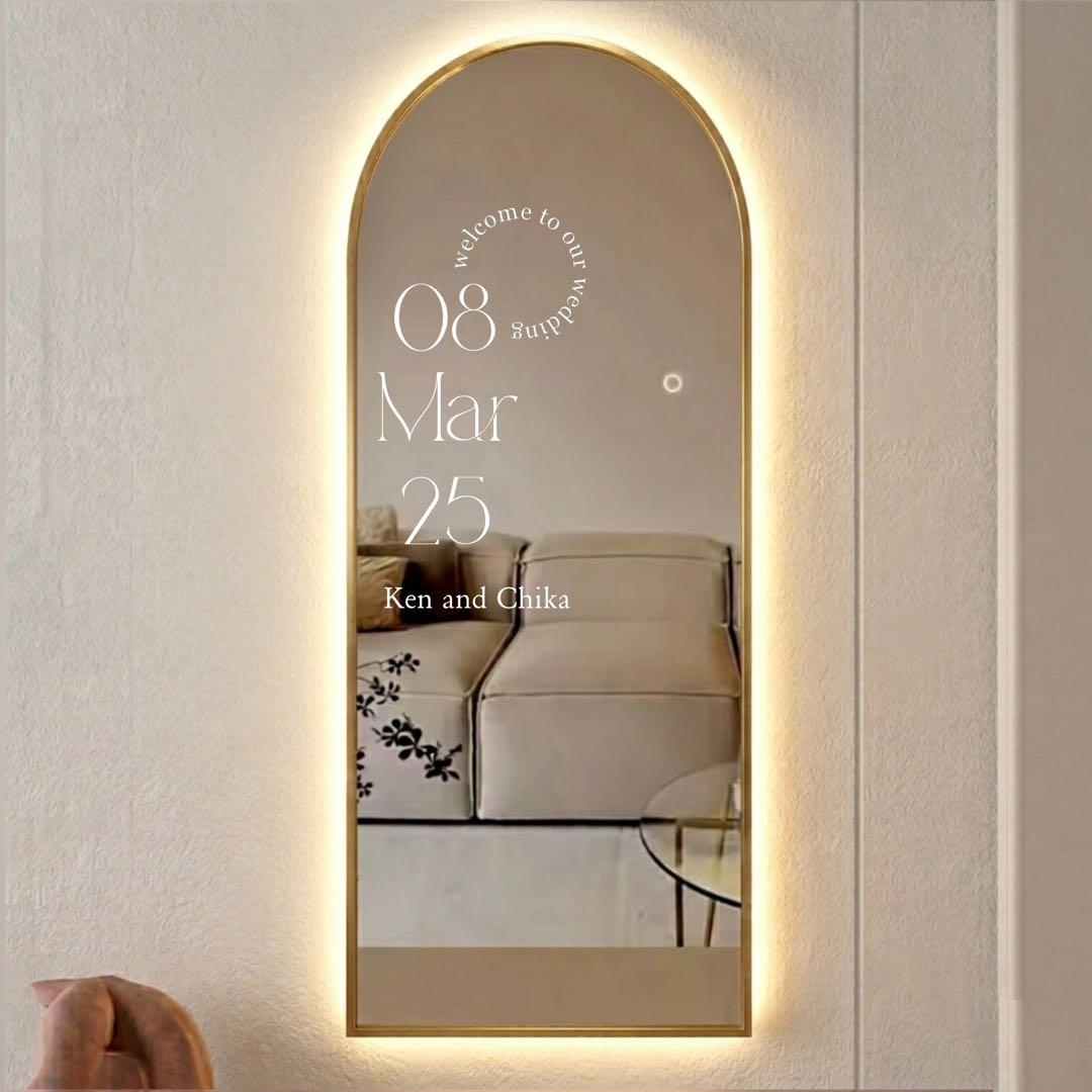 【October Wedding Exclusive】Welcome Mirror Sticker – Welcome Mirror