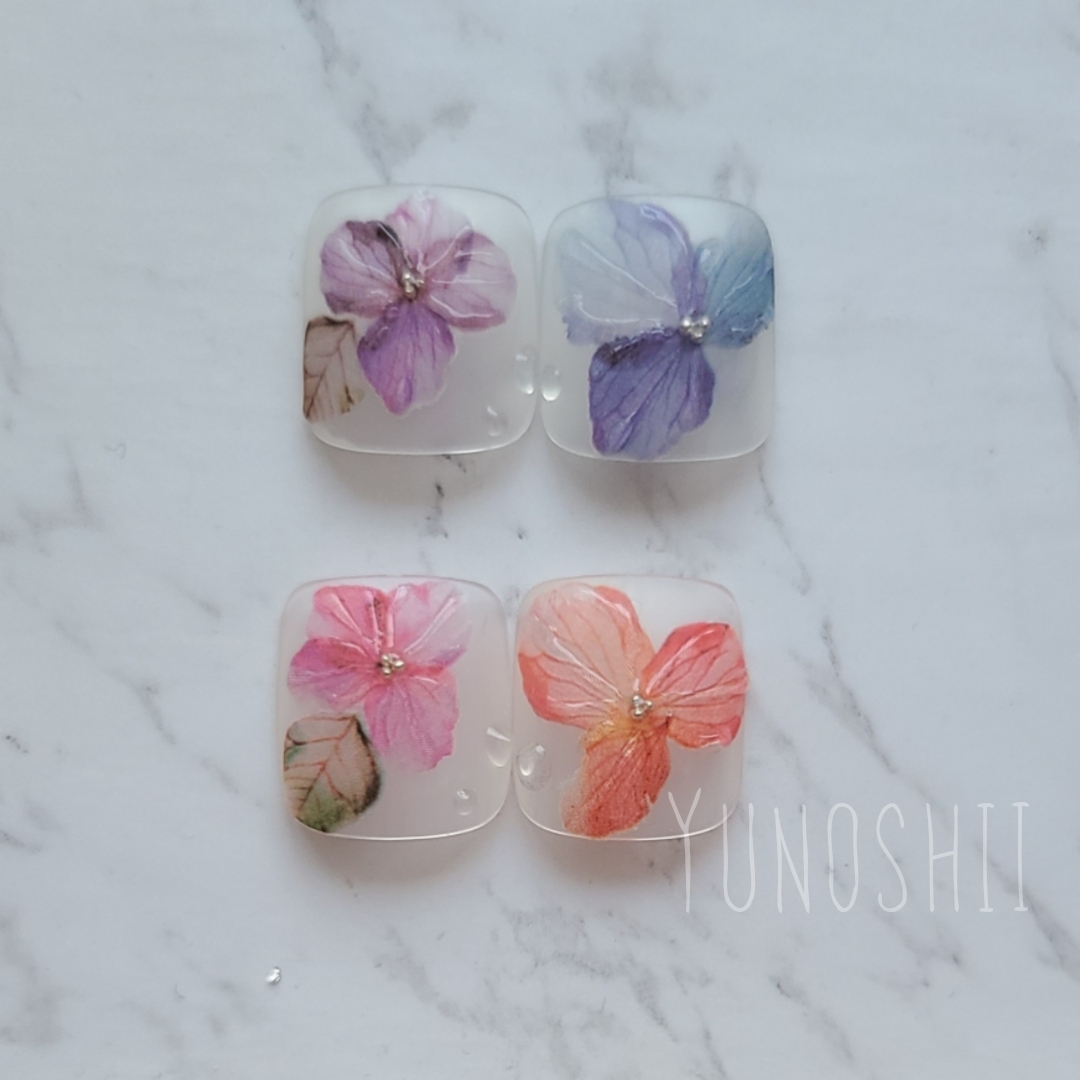 Foot Big Toe Hydrangea Nail