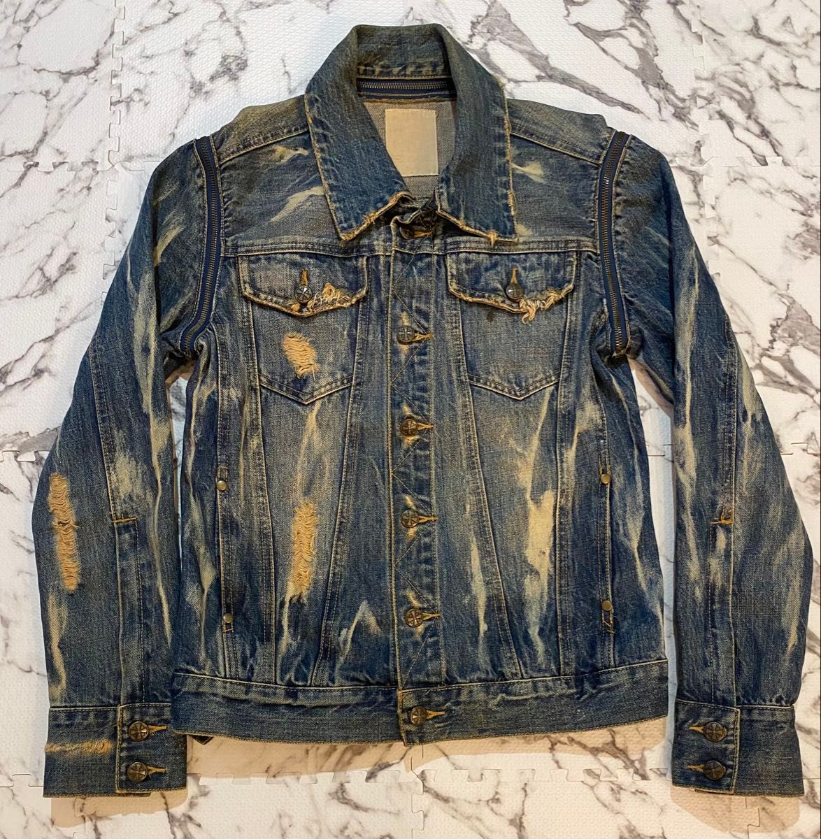 MIDAS 00's vintage clash brich平成辣妹男Y2K伤害加工哥哥系牛仔服grange