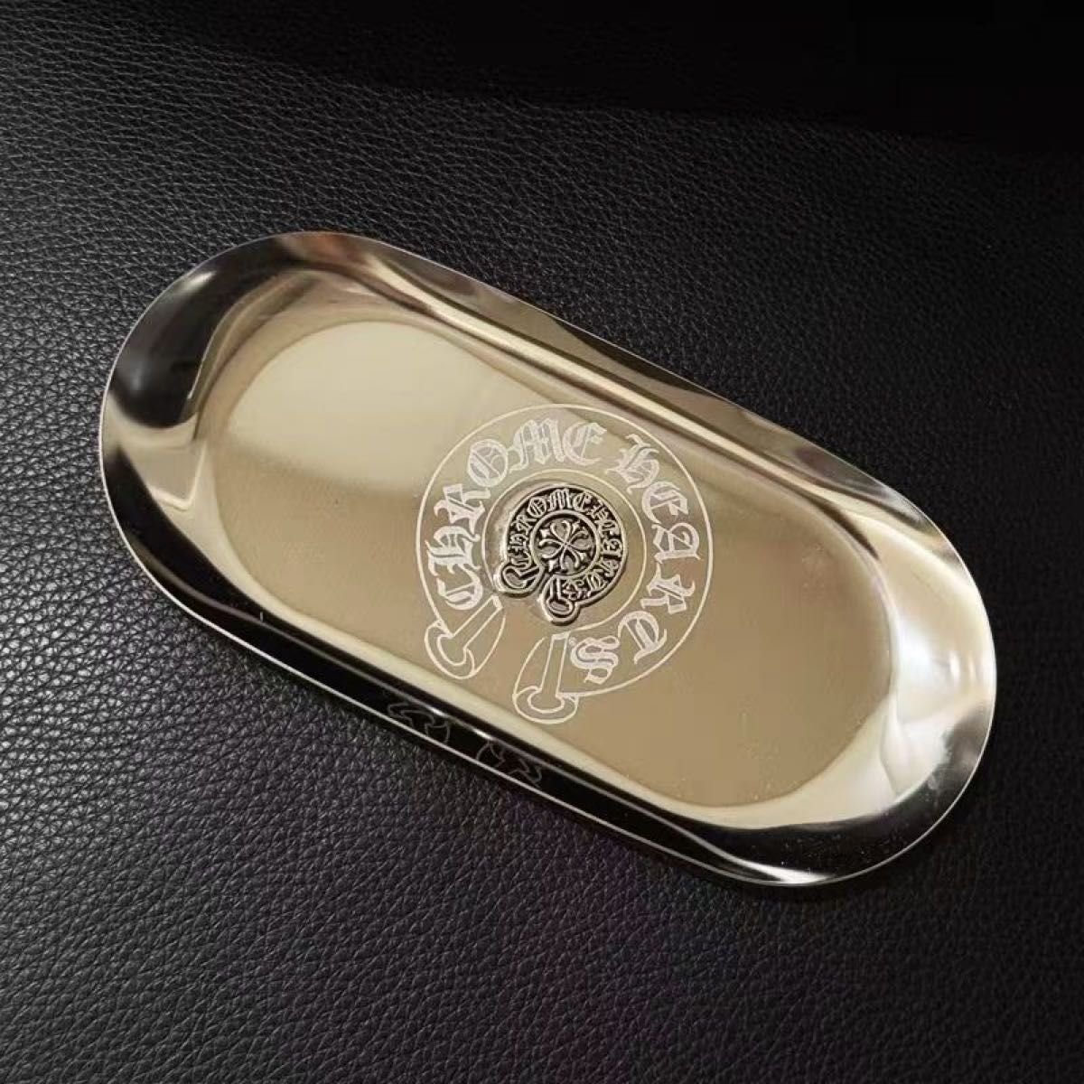 金属制托盘小物收纳盒银色