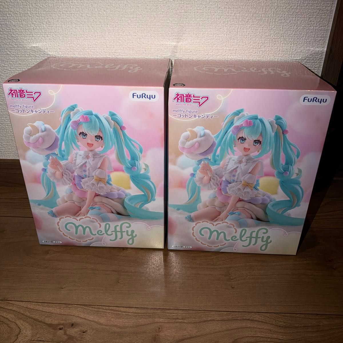 Hatsune Miku melffy Figure Cotton Candy Figure 2-Pack