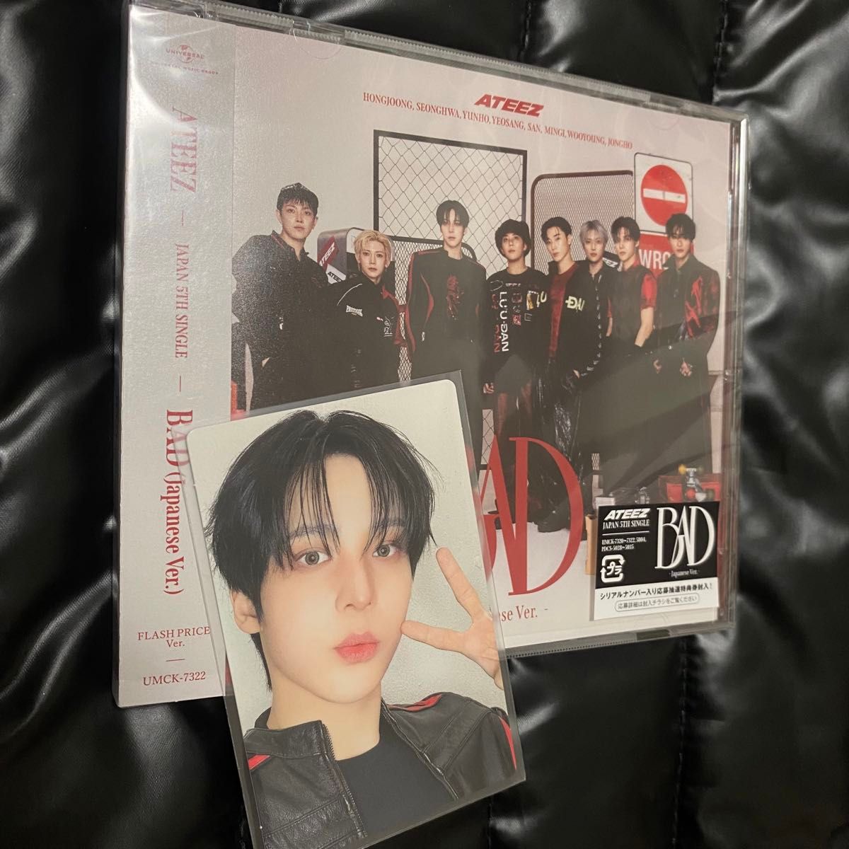 ATEEZ JAPAN 第5张单曲 BAD 日语版 FLASH Ver. CD 附小卡 润浩