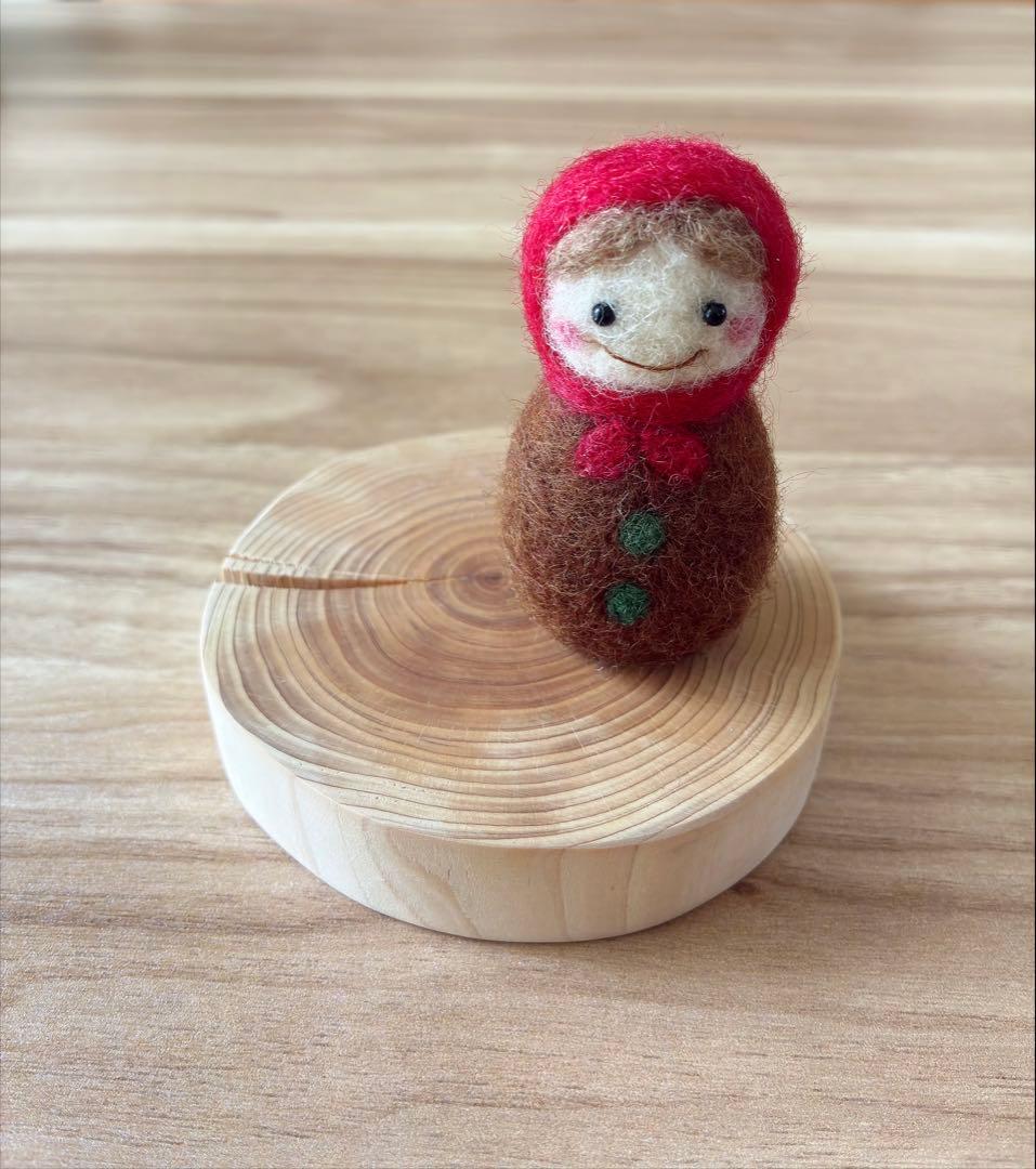Handmade Wool Felt Little Red Riding Hood Doll