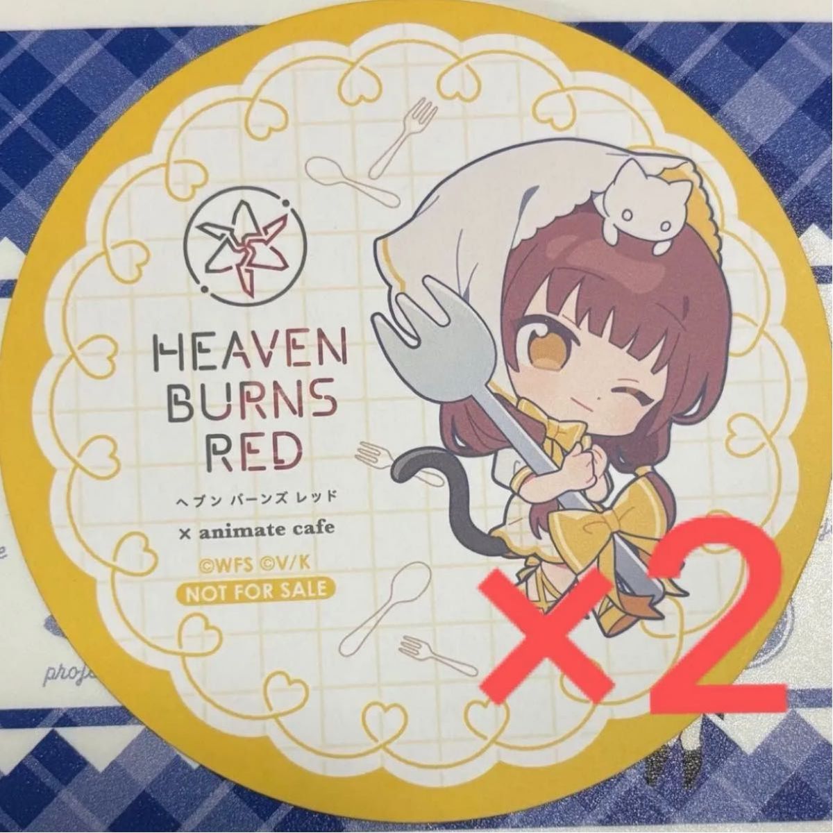 天堂红动画咖啡店特典过山车朝仓可爱2枚套装