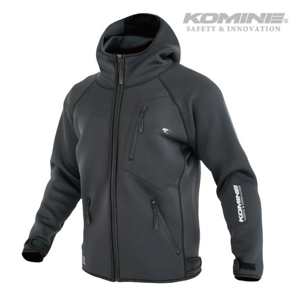 小峰 夹克 JK-632 艾尼格玛轻量潜水服连帽衫 KOMINE 07-632 摩托车 CE认证护垫款 秋冬款