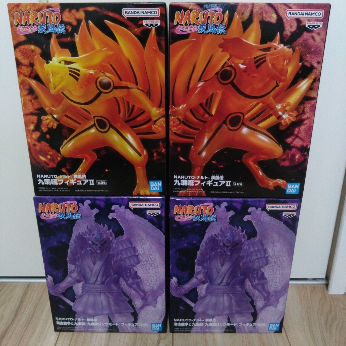 NARUTO 九喇嘛A&B 须佐能乎手办 4体套装