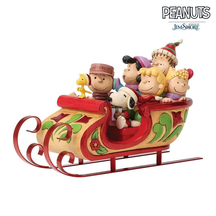 [Christmas Limited Edition] Snoopy & Friends in Sleigh Jim Shore enesco