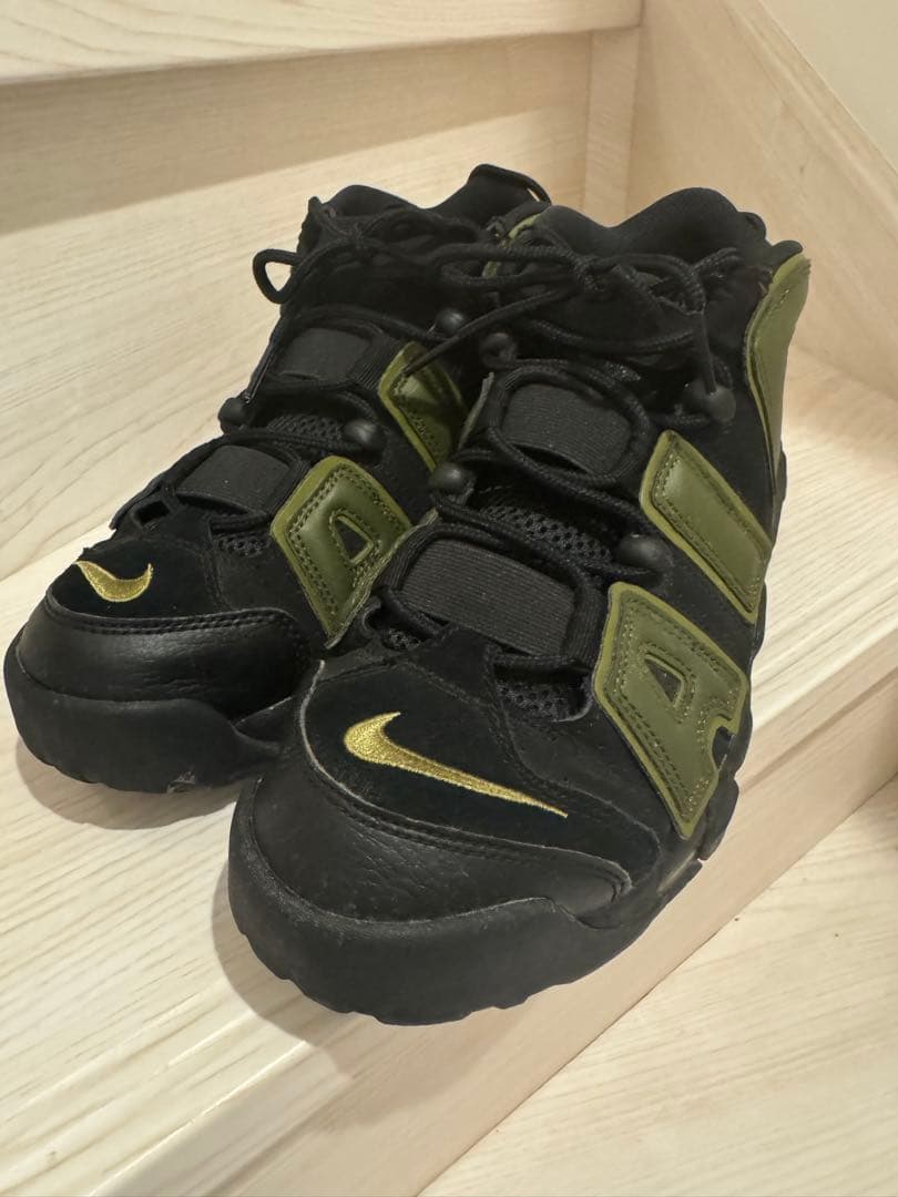 NIKE AIR MORE UPTEMPO运动鞋橄榄黑色