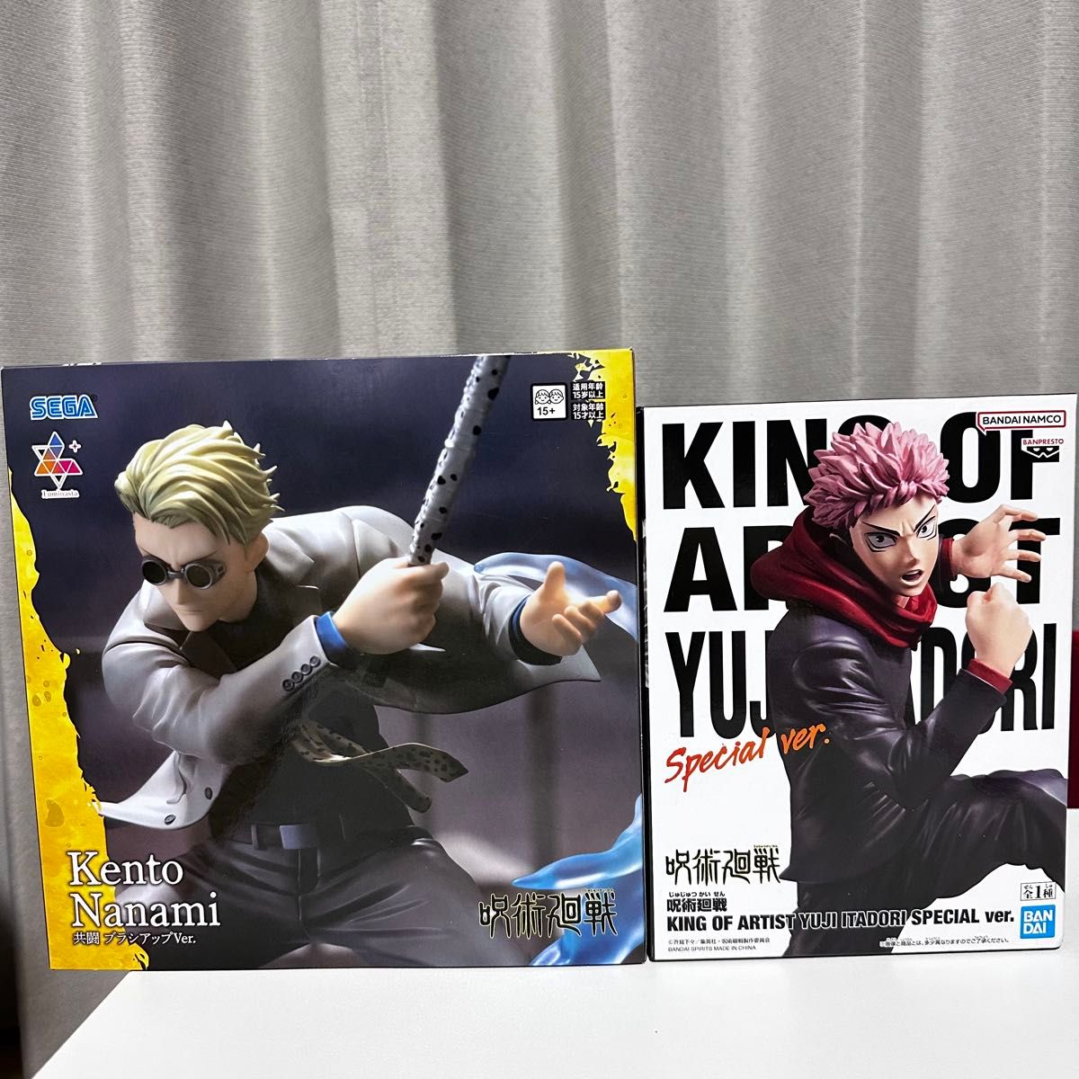 Jujutsu Kaisen Figure 2-Piece Set: Toge Inumaki (Luminasta) & Yuji Itadori (KING OF ARTIST)