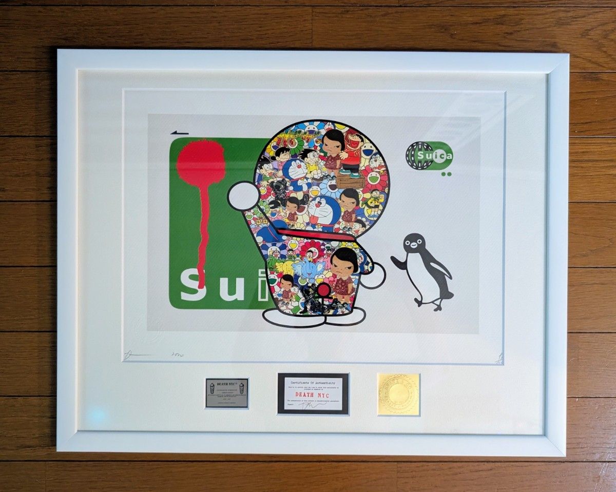 ※ DEATH NYC 铃木一郎 悠悠球 Suica 致敬艺术 丝网印刷 带框作品 限量100幅 ※