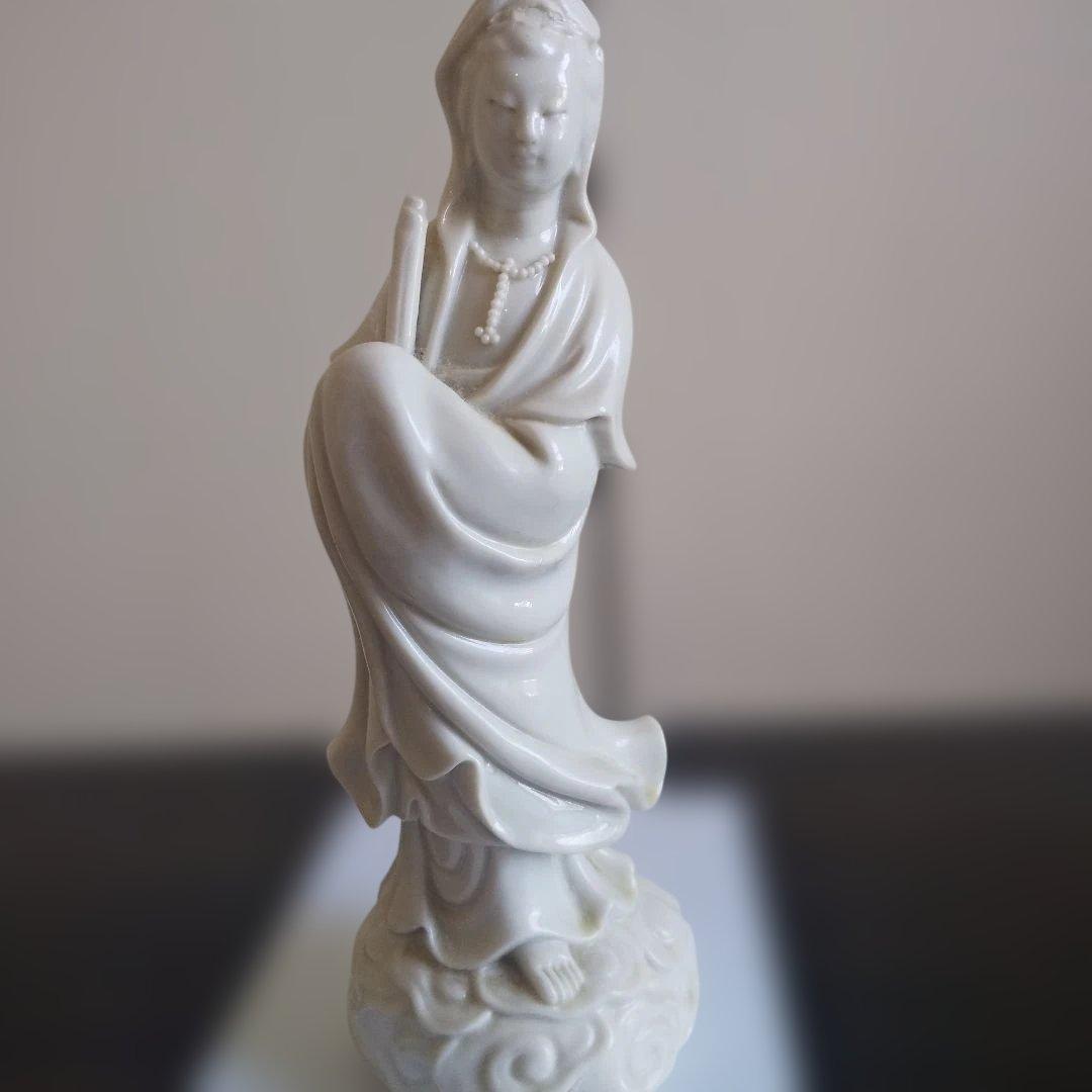 白瓷 观音菩萨像 置物 佛像 室内装饰