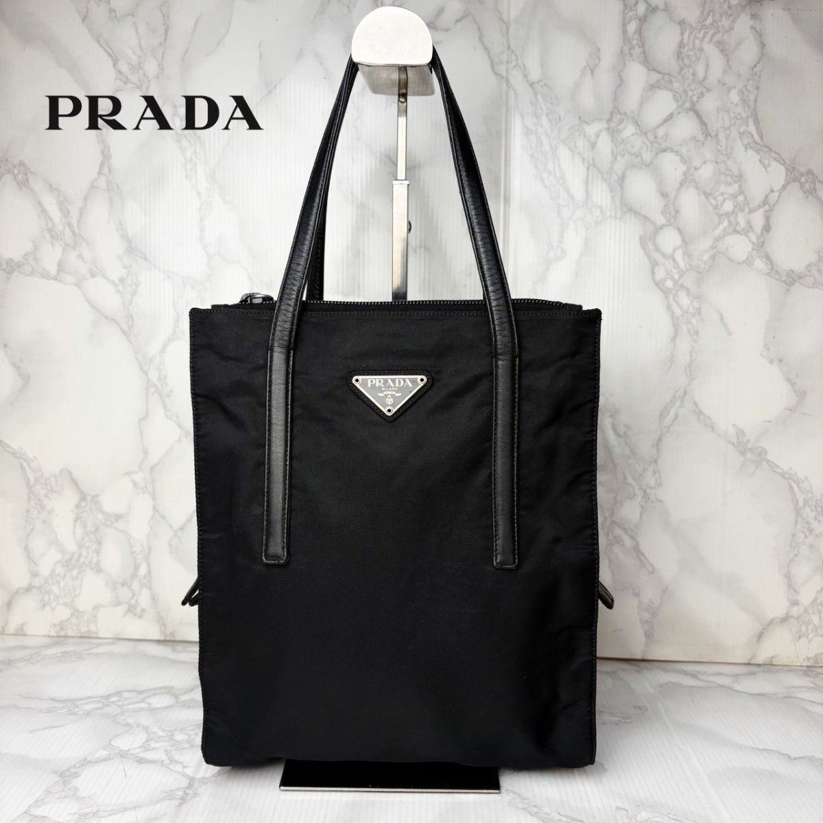541 极美品 PRADA 普拉达 手提包 三角标志 黑色