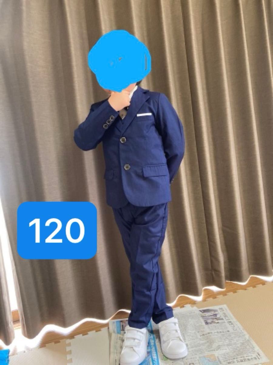 正式西装(夹克 背心 裤子 衬衫 领结 5件套) 男孩 儿童 120码 毕业典礼 入学仪式