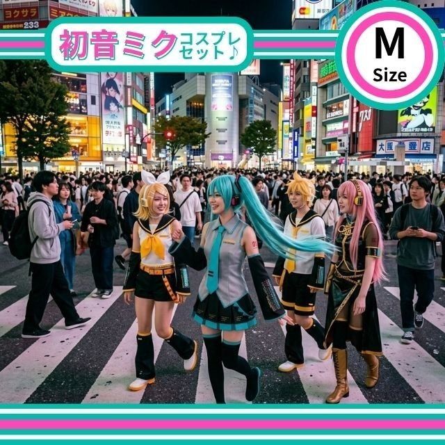 M码 初音未来 角色扮演 文化祭 校园祭 万圣节 礼服 化装 经典制服 侍女 咖啡厅 咖啡店 限定服装 ×