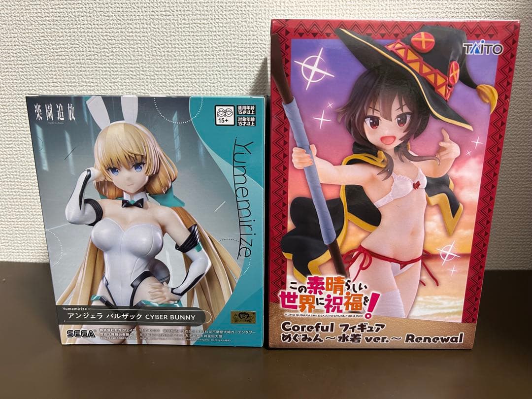 Taito: The Exiles from Paradise Angela Bunny and KonoSuba Megumin Swimsuit Figure 2-Piece Set