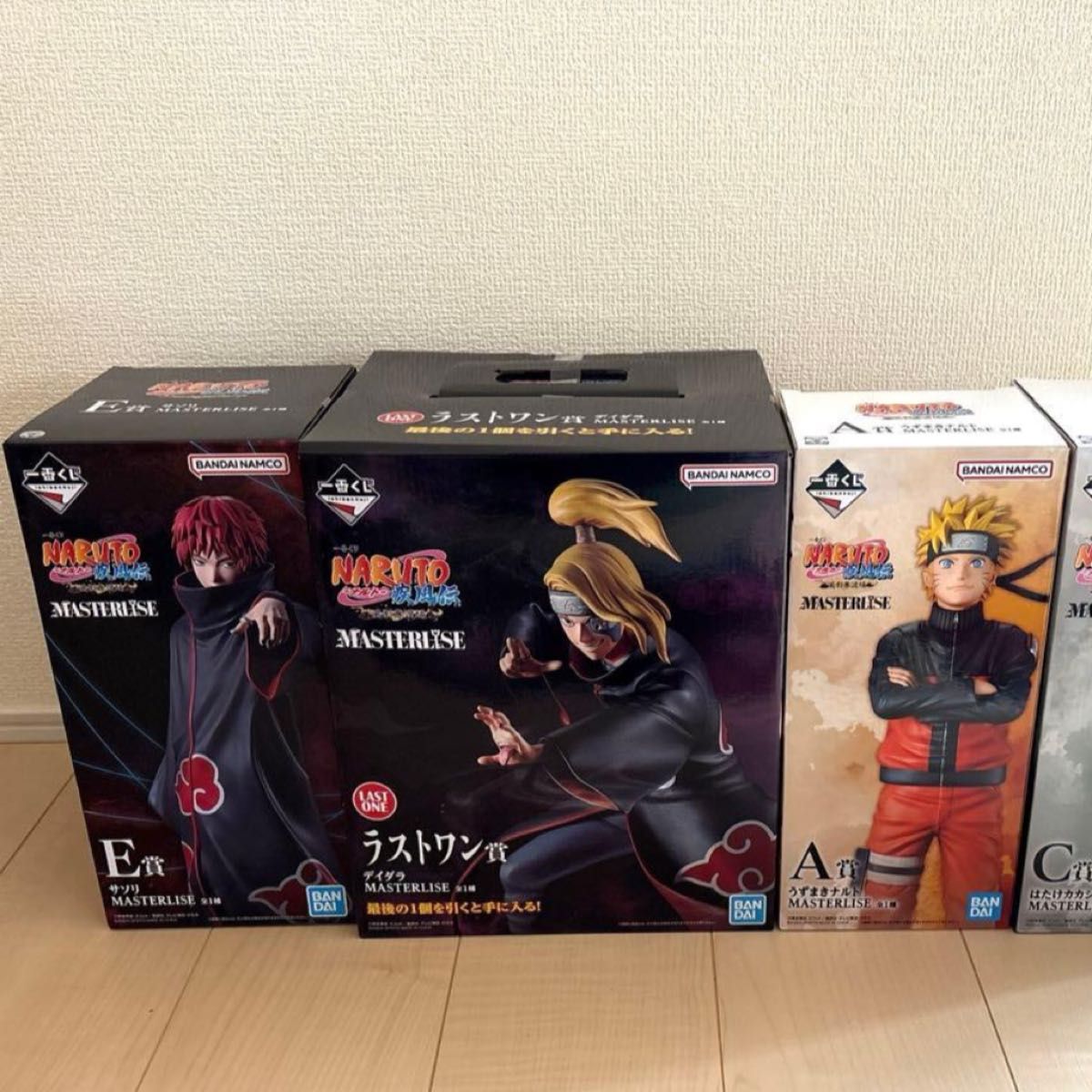 新品未开封 一番赏 NARUTO 火影忍者 疾风传 A奖 漩涡鸣人 E奖 蝎 最后一件奖 迪达拉 3件套 合集