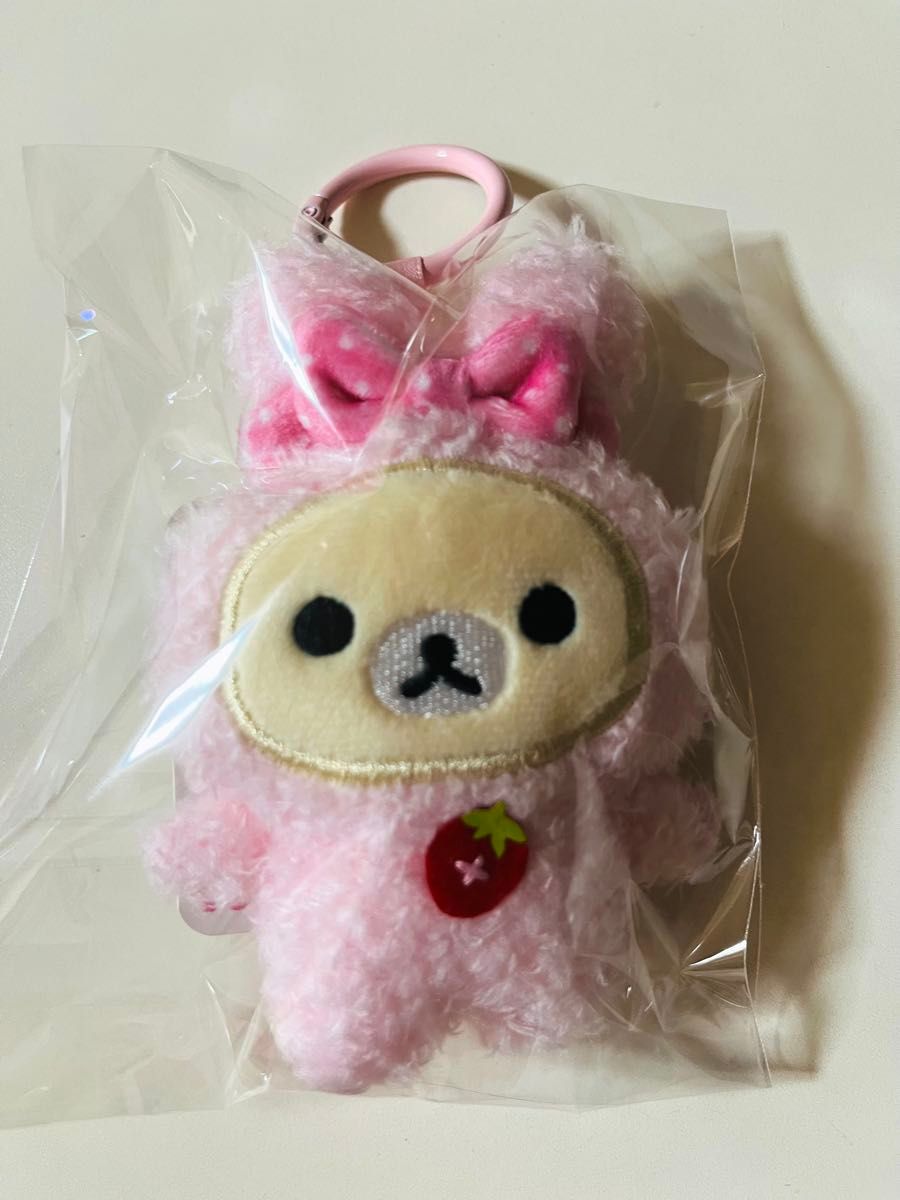 New Korilakkuma Rabbit POPUP Mini Mini Plush Badge with Carabiner