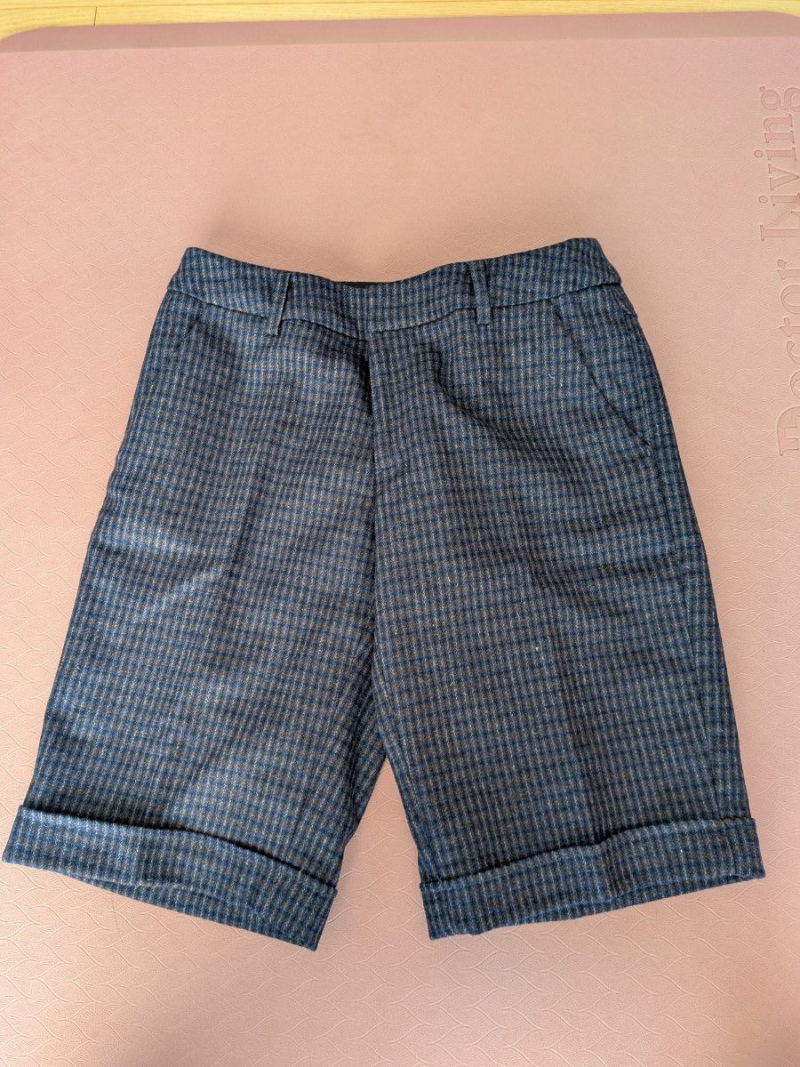 艾迪·鲍尔(Eddie Bauer)海军蓝底色羊毛混纺短裤