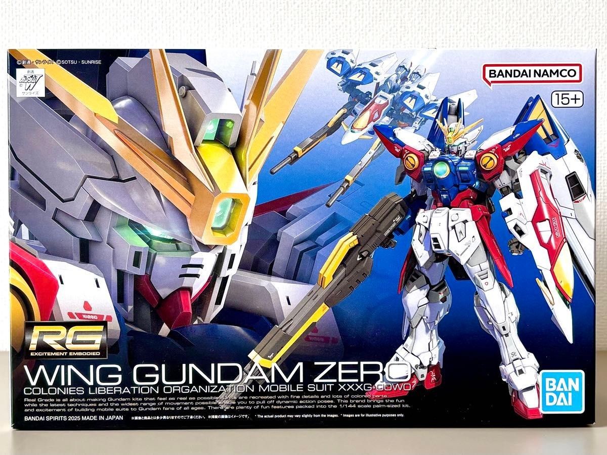 Coupon 500 yen unopened Free shipping RG 1/144 Wing Gundam Zero New Mobile War Gundam W Bandai Gunpla Rare