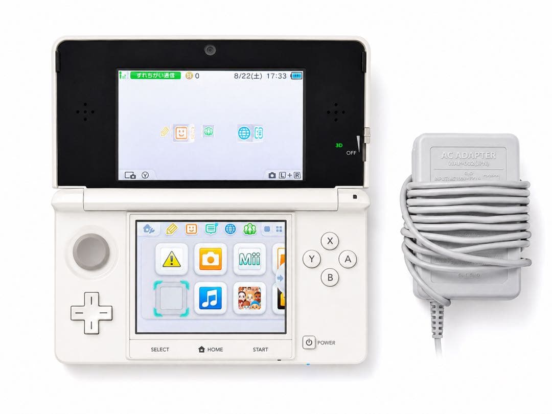【已停产】已初始化◎任天堂3DS主机附原装交流电源适配器