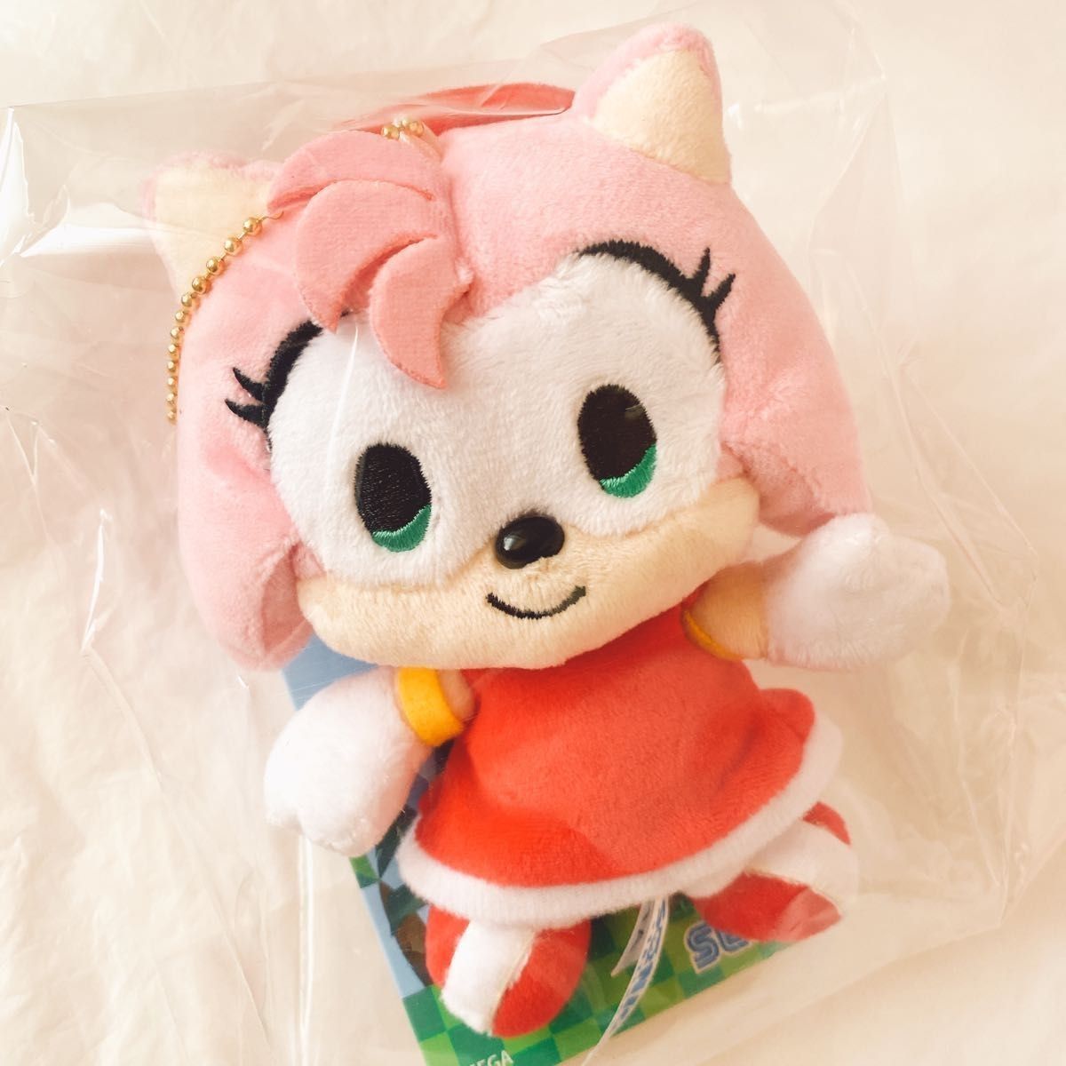 エミー　SONIC＆FRIENDS ソニック＆フレンズ マスコットぬいぐるみ キーホルダー ソニック　日本限定　公式　エイミー
