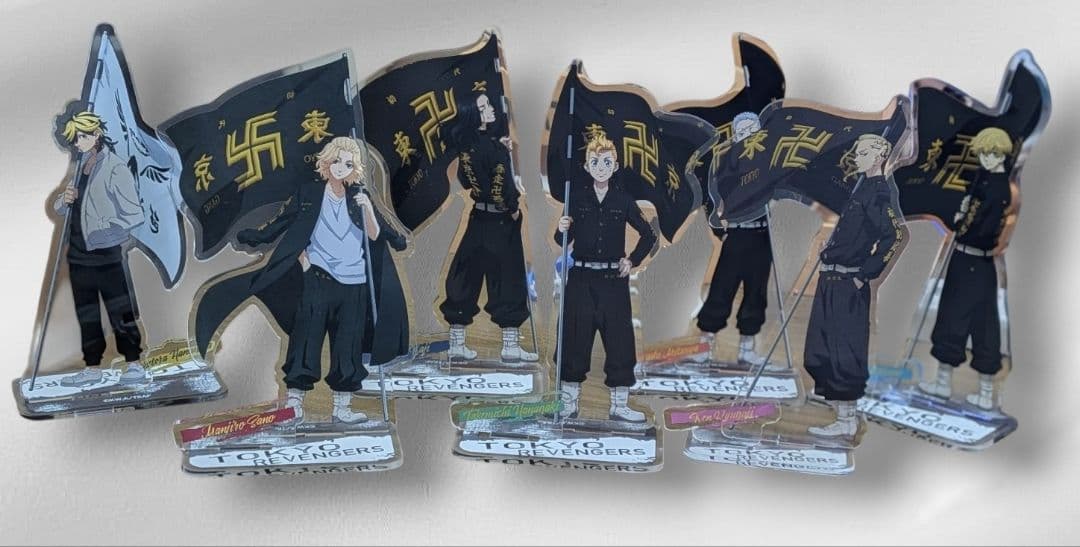 Tokyo Revengers Flag Holder Acrylic Stand 7-Piece Set Tokyo Revs Acustand