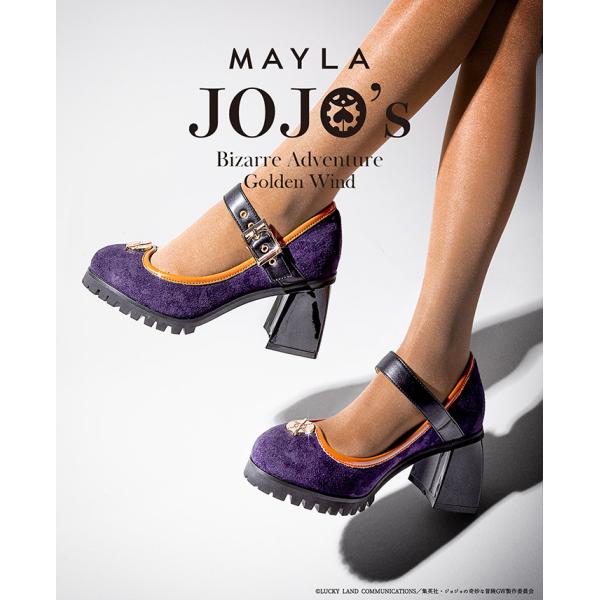 MAYLA マイラ ジョジョの奇妙な冒険 黄金の風 グッズ 靴 パンプス アイコニック シューズ オブジェ パンプス オフ バージョン ナランチャ・ギルガ