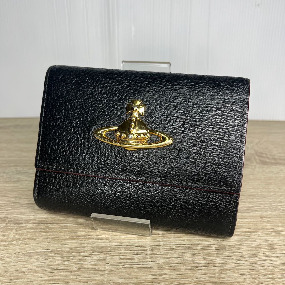 Excellent condition Vivienne Westwood trifold wallet, black