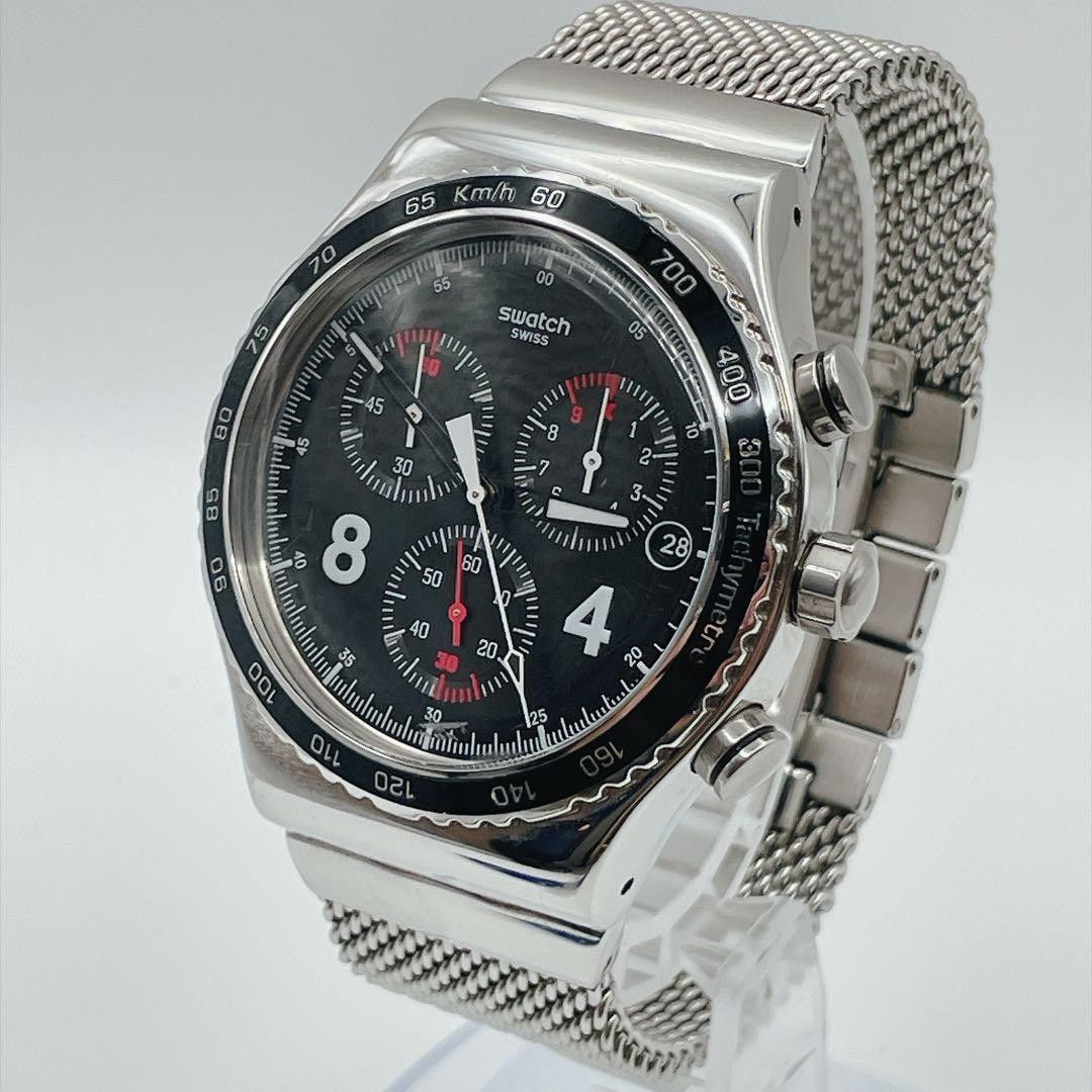 运行Swatch计时男士手表网带vintage