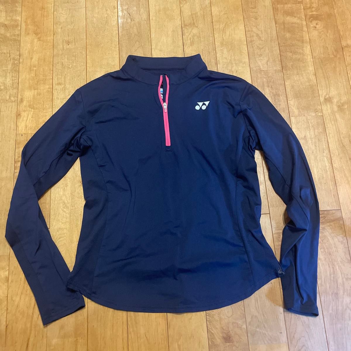 YONEX ヨネックス ウィメンズ ロングスリーブシャツ ポロシャツ ロンT 長袖シャツ レディース M 紺 ネイビー ピンク