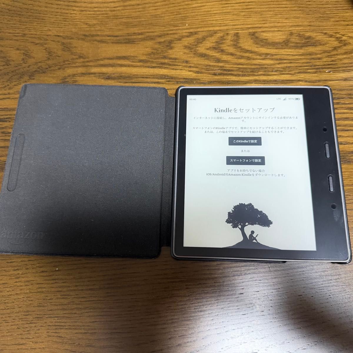 Kindle Oasis Wi-Fi + 3G 内置电池皮革保护套 黑色
