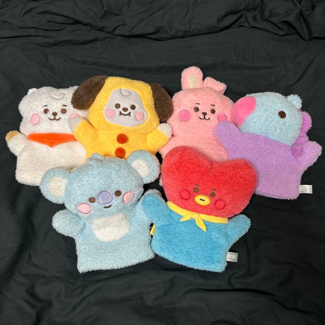 BT21毛绒玩具手巾6种套装