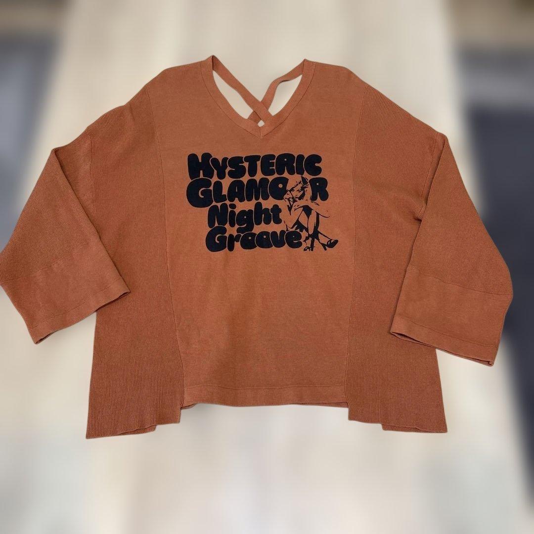 HYSTERIC GLAMOUR 8分袖针织上衣