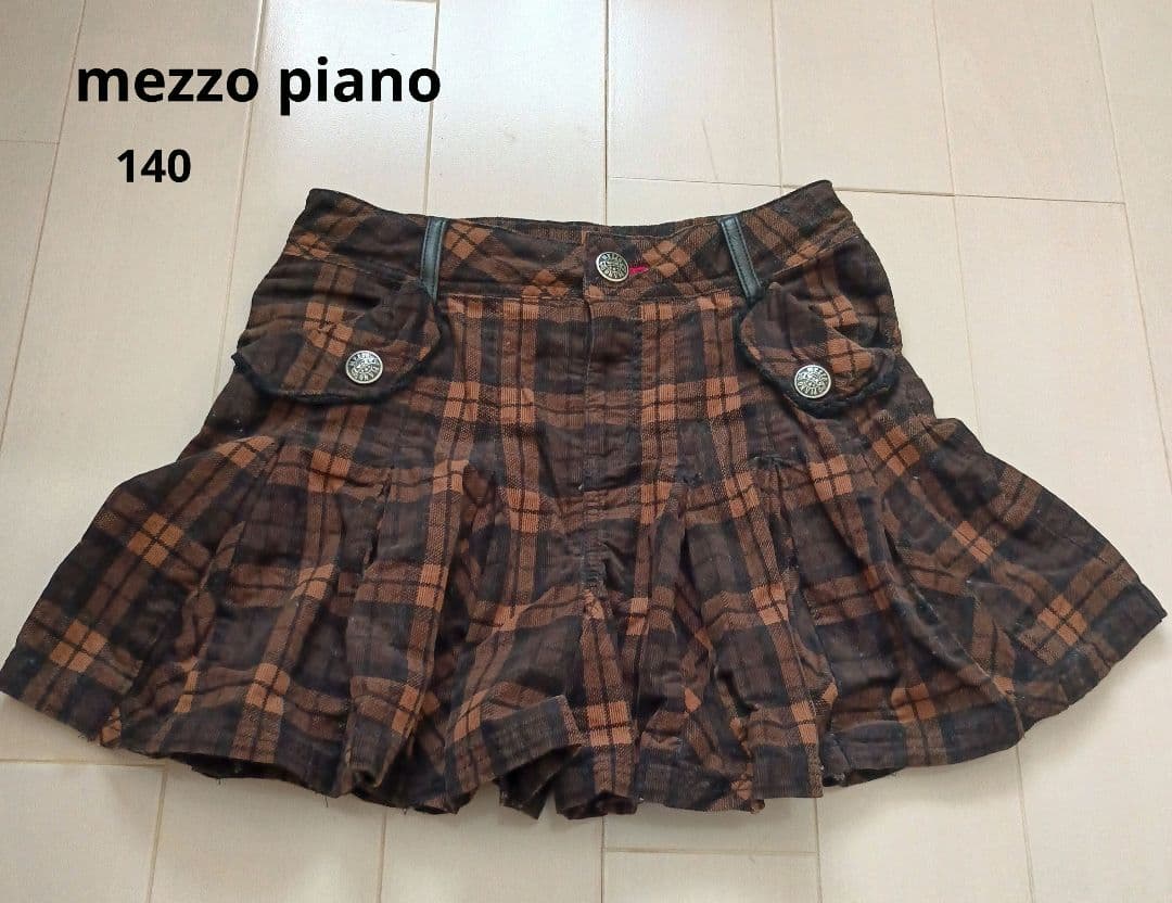 mezzo piano 灯芯绒 裙裤 140