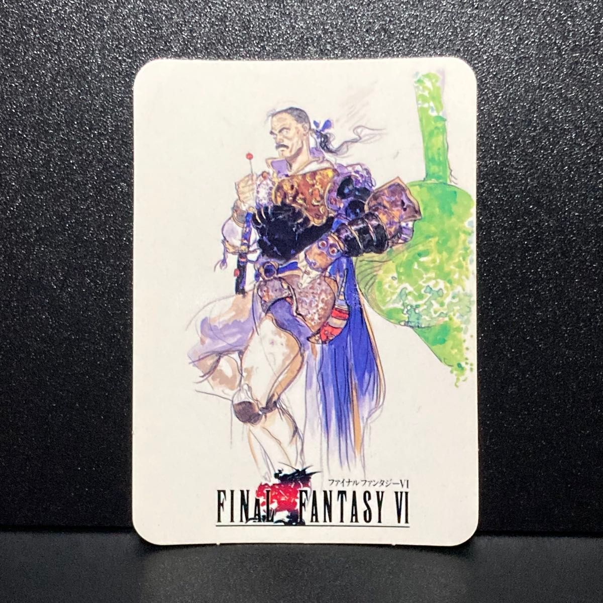 Final Fantasy VI Cayenne FF6 Rare Card, Hard to Obtain, Trading Card, Carddas Trading Card, Retro, At the Time