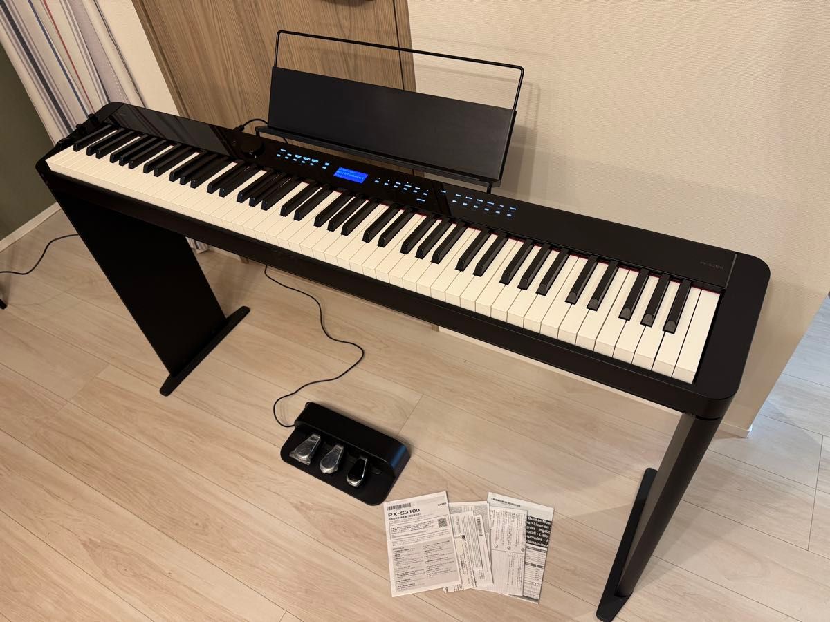 超值套装！惊人的700种音色!! PX-S3100 BK CASIO pravia 专用支架 三踏板 含电源线！