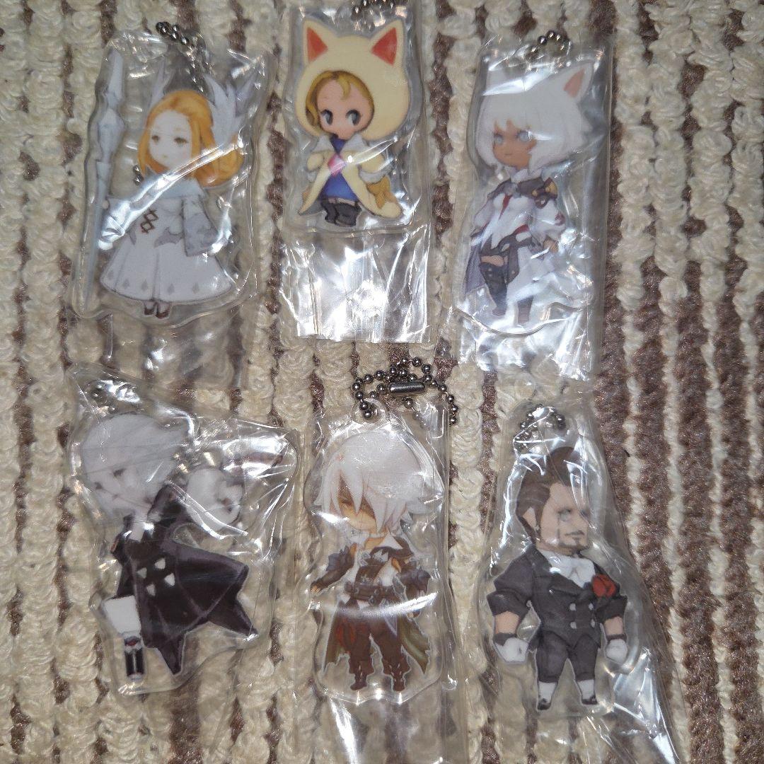 Final Fantasy Acrylic Keychain 6-Piece Set