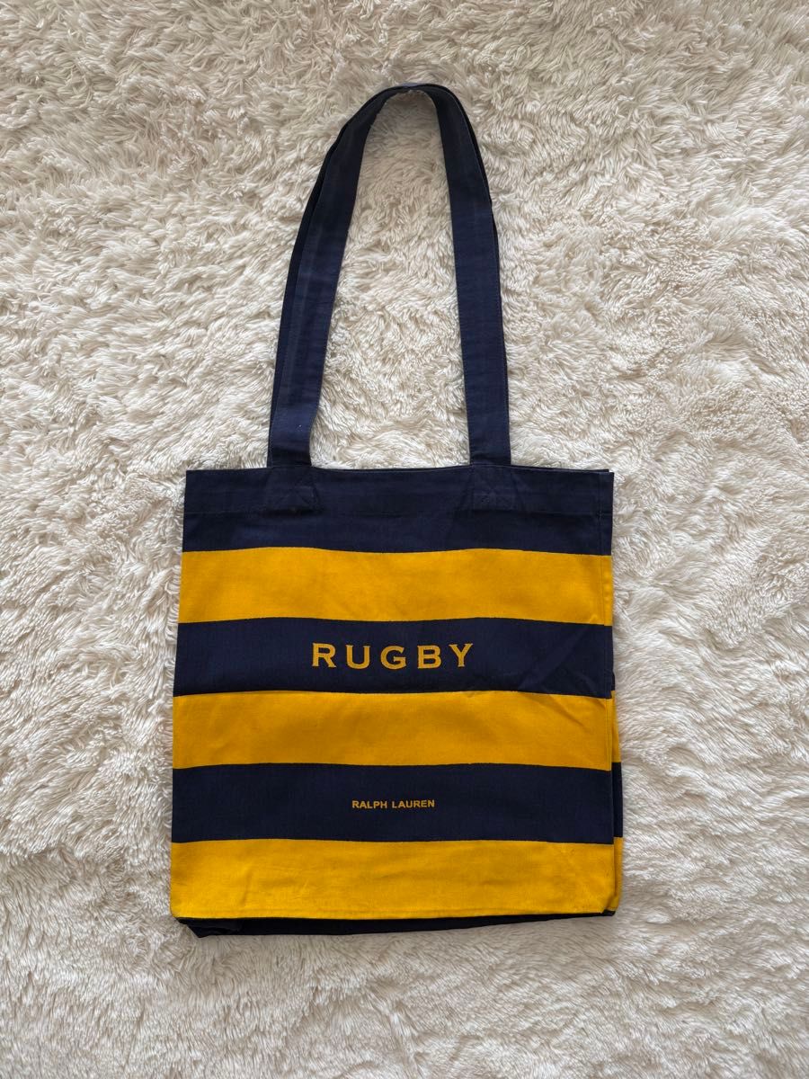 RALPH LAUREN RUGBY Ralph Lauren Rugby Tote Bag with Stripes