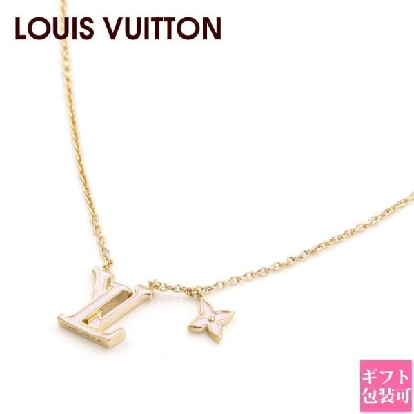 路易威登 LOUIS VUITTON 项链 LV Iconic 珐琅 粉色 M01215 Monogram 花卉 金色 女士配饰 品牌 正品 新品