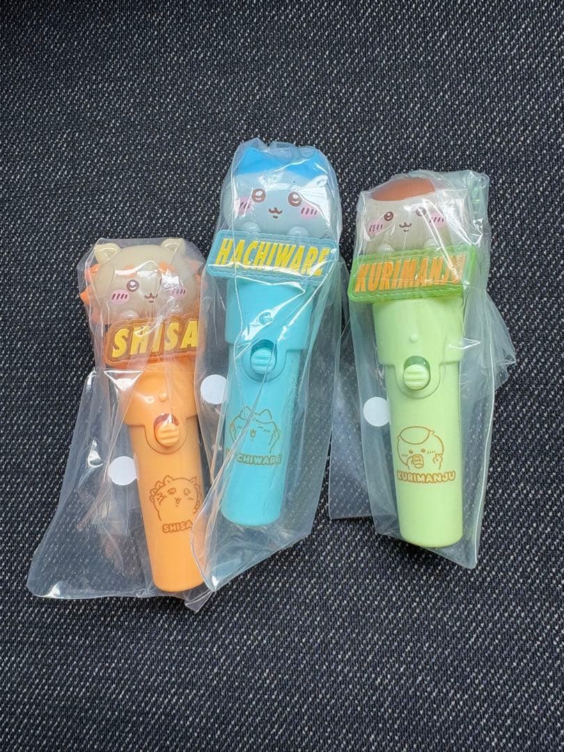 Chiikawa Handheld Light 3-Piece Set: Shisa, Hachiware, Kuri Manju