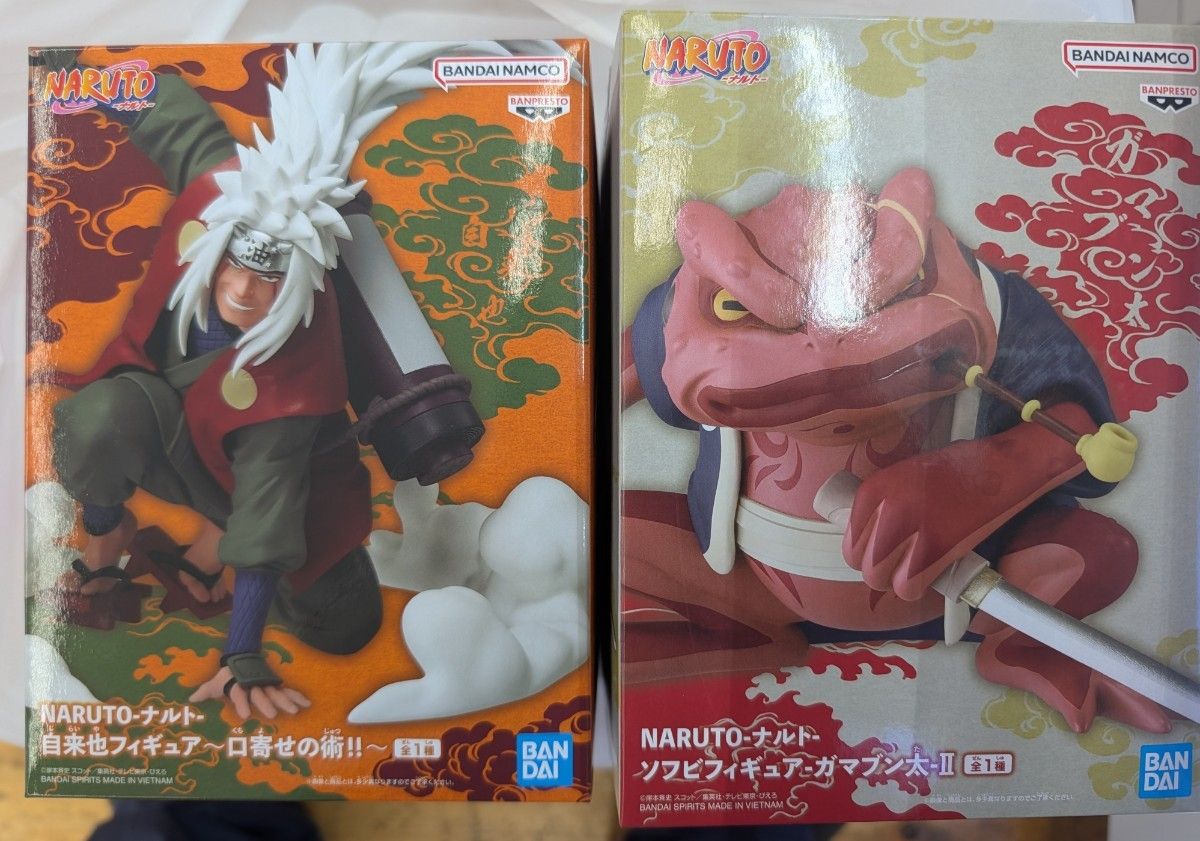 NARUTO Jiraiya Figure Summoning Technique Gamabunta Soft Vinyl Figure 2-Piece Set