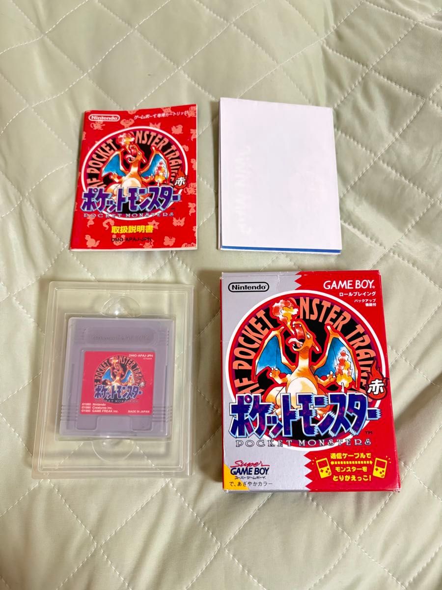 Game Boy Pocket Monster Red, with box and manual, Nintendo