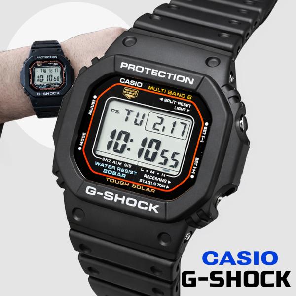 CASIO カシオ GW-M5610U-1  G-SHOCK ブラック メンズ腕時計  電波ソーラー MULTIBAND6 耐衝撃 20気圧 防水タフソーラー LED付 [海外正規品]