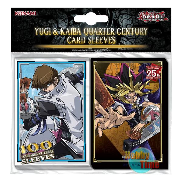遊戯王 英語版 カードスリーブ 2024 遊戯 & 海馬 クォーター・センチュリー 【100枚入り】