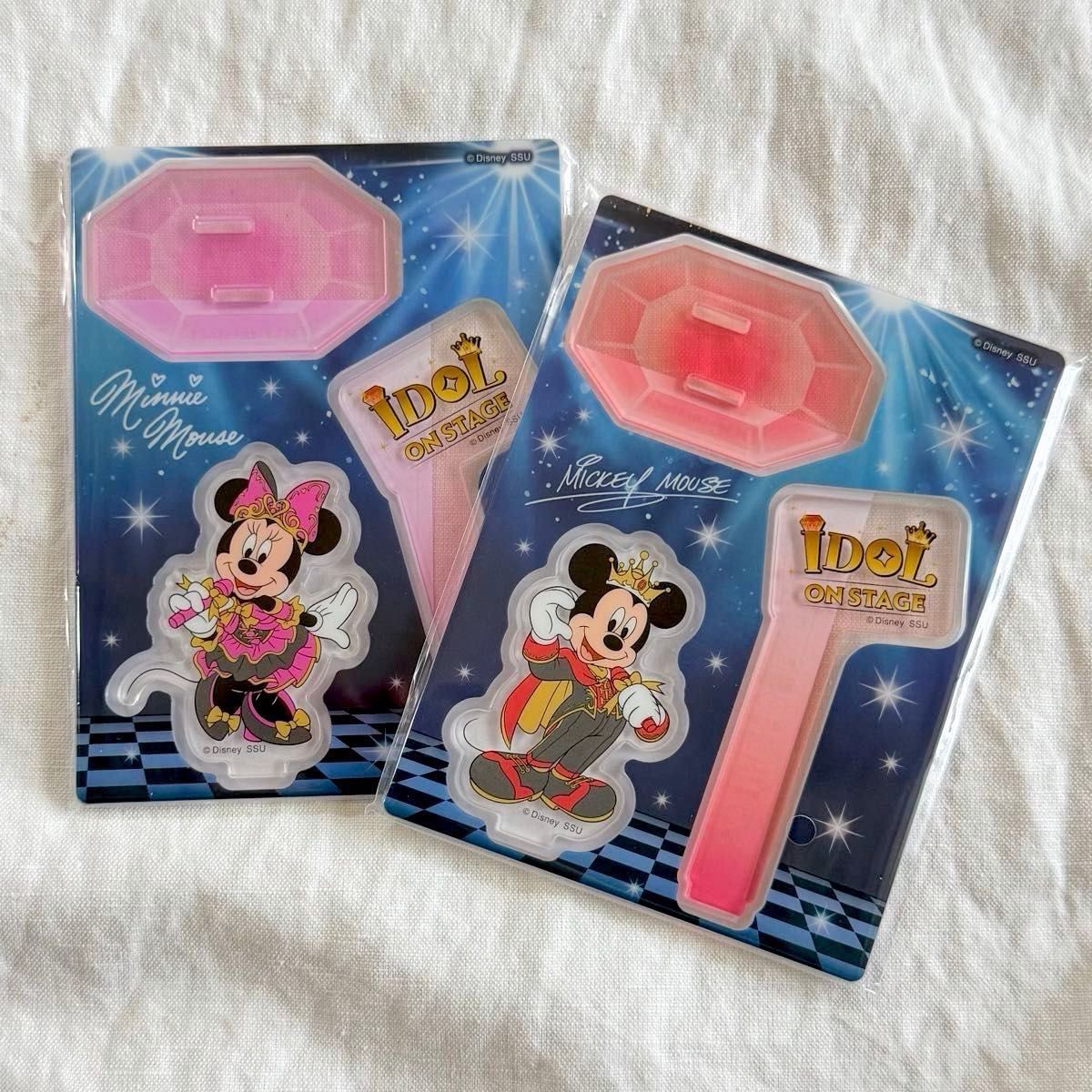 【Coupon Available】Happy Lottery Disney Idol on Stage F Prize Acrylic Stand Props – Pair Set: Mickey & Minnie
