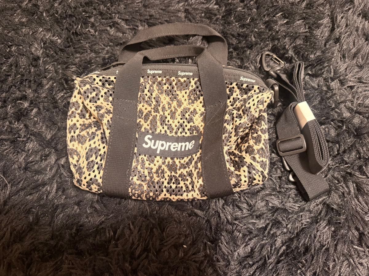 Supreme Mesh Mini Duffle Bag 豹纹 迷你行李袋