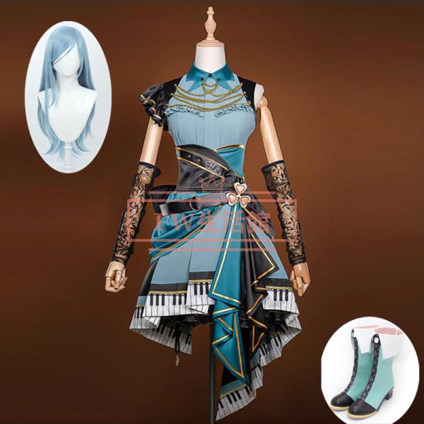 Project SEKAI Colorful Stage! Proseka PRSK Shizuku Hinomori Cosplay Costume Wig Shoes Cosplay Event Performance Wear Anime Disguise Halloween